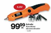 Schultz Koordlose Skroewedraaier-3.6V Elk