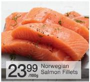 Norwegian Salmon Fillets-/100gm