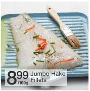 Jumbo Hake Fillets-/100gm