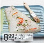 Jumbo Hake Fillets-Per 100gm