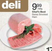 Chef's Best Swiss Smoked Ham-Per 100g