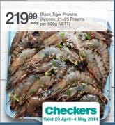 Black Tiger Prawns-800g