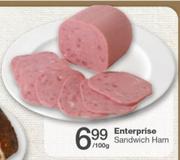 Enterprise Sandwich Ham-Per 100g