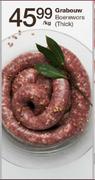 Grabouw Boerewors(Thick)-Per Kg