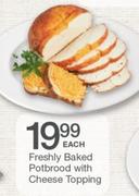Freshly Baked Potbrood With Cheese Topping-Each