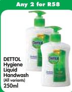 Dettol Hygiene Liquid Handwash(All Variants)-2x250ml