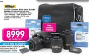 Nikon Camera Triple Lens Bundle D3200-Per Bundle
