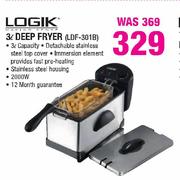 Logik 3Ltr Deep Fryer(LDF-301B)-Each