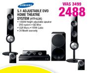 Samsung 5.1 Adjustable DVD Home Theatre System(HTF453K)