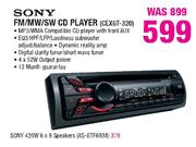 Sony FM/MW/SW CD Player(CEXGT-320)