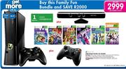 XBox 360 4GB Kinect Family Fun Bundle-Per Bundle