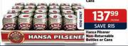 Hansa Pilsenser Non-Returnable Bottles or Cans-24 x 330ml