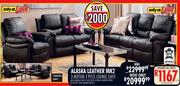Alaska Leather MK2 3 Motion Lounge Suite-3 Piece