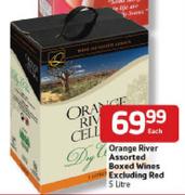 Orange River Assorted Boxed Wines Excluding Red-5Ltr