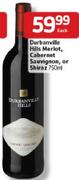 Durbanville Hills Merlot Cabernet Sauvignon, or Shiraz 750ml Each