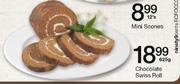  Chocolate Swiss Roll-625gm Each