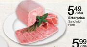 Enterprise Sandwich Ham-100gm Each