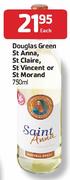 Douglas Green St Anna, St Claire, St Vincent Or St Morland-750ml Each