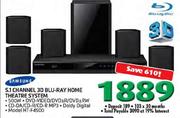 Samsung 5.1 Channel 3D Blu-Ray Home Theatre System-HT-F-4500