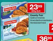 Country Fair Gekrummelde Hoenderborsiesteaks Verskeidenheid-400g Elk