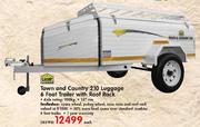 Camp Master Town and Country 210 Luggage 6 Foot Trailer With Roof Rack