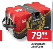 Carling Black Label Cans- 12 x 440ml