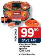 Watex Hose Fitting And Pyramid Sprinkler-Each