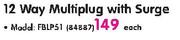 DigiTech 12 Way Multiplug With Surge-Each