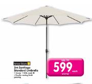 Terrace Leisure 3m Santiago Standard Umbrella-Each