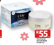 Olay Even & Smooth Night Cream-50g Each