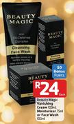 Beauty Magic Vanishing Cream-100ml, Moisturiser-75ml Or Face Wash-100ml Each