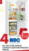 KIC 263L (Gross Capacity) Bottom Freezer Fridge