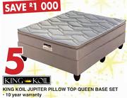 King Koil Jupiter Pillow Top Queen Base Set