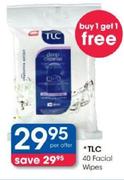 TLC 40 Facial Wipes-Per Offer