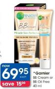Garnier BB Cream Or BB Oil Free 40Ml-Each