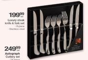 Luxury Steak Knife & Foek Set 8 Piece Stainless Steel-Per Set
