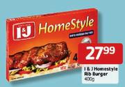 I&J-Homestyle-Rib Burger-400g