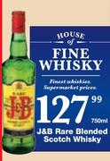 J&B Rare Blended Scotch Whisky-750ml