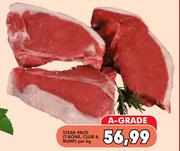Steak Pack(T-Bone, Club & Rump)-Per Kg