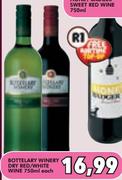 Bottelary Winery Dry Red/White Wine-750ml Each