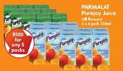 Parmalat Purejoy Juice(All Flavours)-200ml x 6 Pack-5's