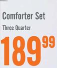 Patchwork Design Three Quarter Comforter Set