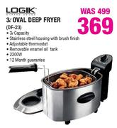 Logik 3ltr Oval Deep Fryer-DF-23