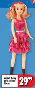 Sweet Baby Doll In Bag-40cm