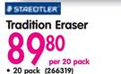 Staedtler Tradition Eraser-Per 20 Pack