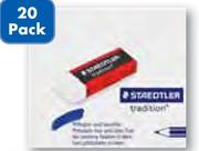 Staedtler Tradition Eraser-Per 20 Pack