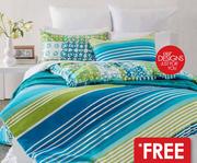 Q Printed Polycotton Duvet Cover Set