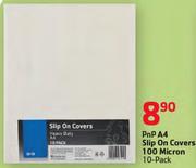 PnP A4 Slip On Covers 100 Micron 10-Pack