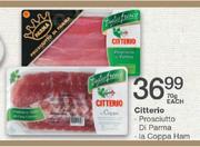 Citterio Prosciutto, Di Parma, La Coppa Ham-70g Each