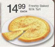 Freshly Baked Milk Tart Each